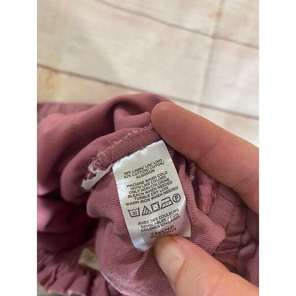 Loft Women's Mauve Casual Linen Blend Dress Pants - Medium - Picture 11 of 12